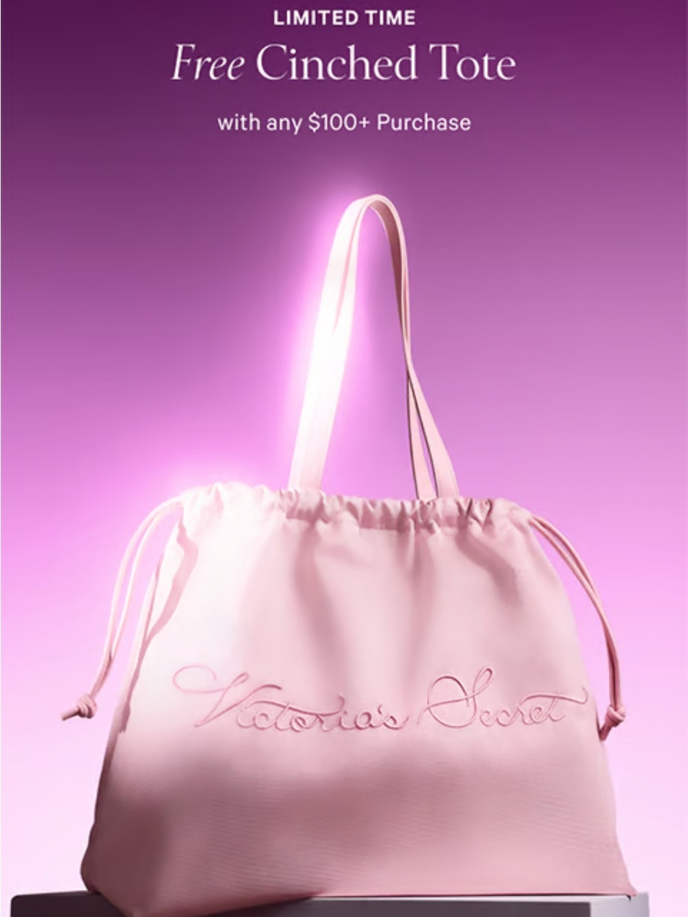 Victoria's Secret Pink Cinched Tote